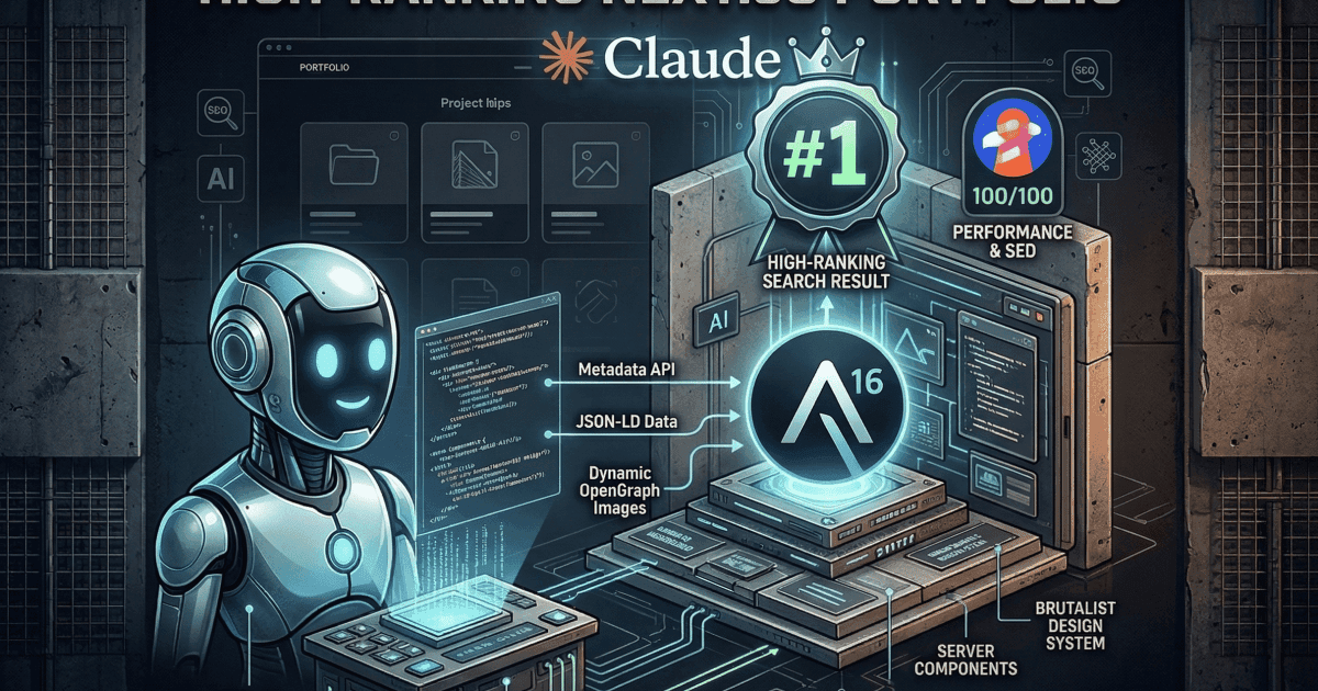How I Used Claude’s New ‘Frontend-Design’ Skill to Build a High-Ranking Next.js 16 Portfolio